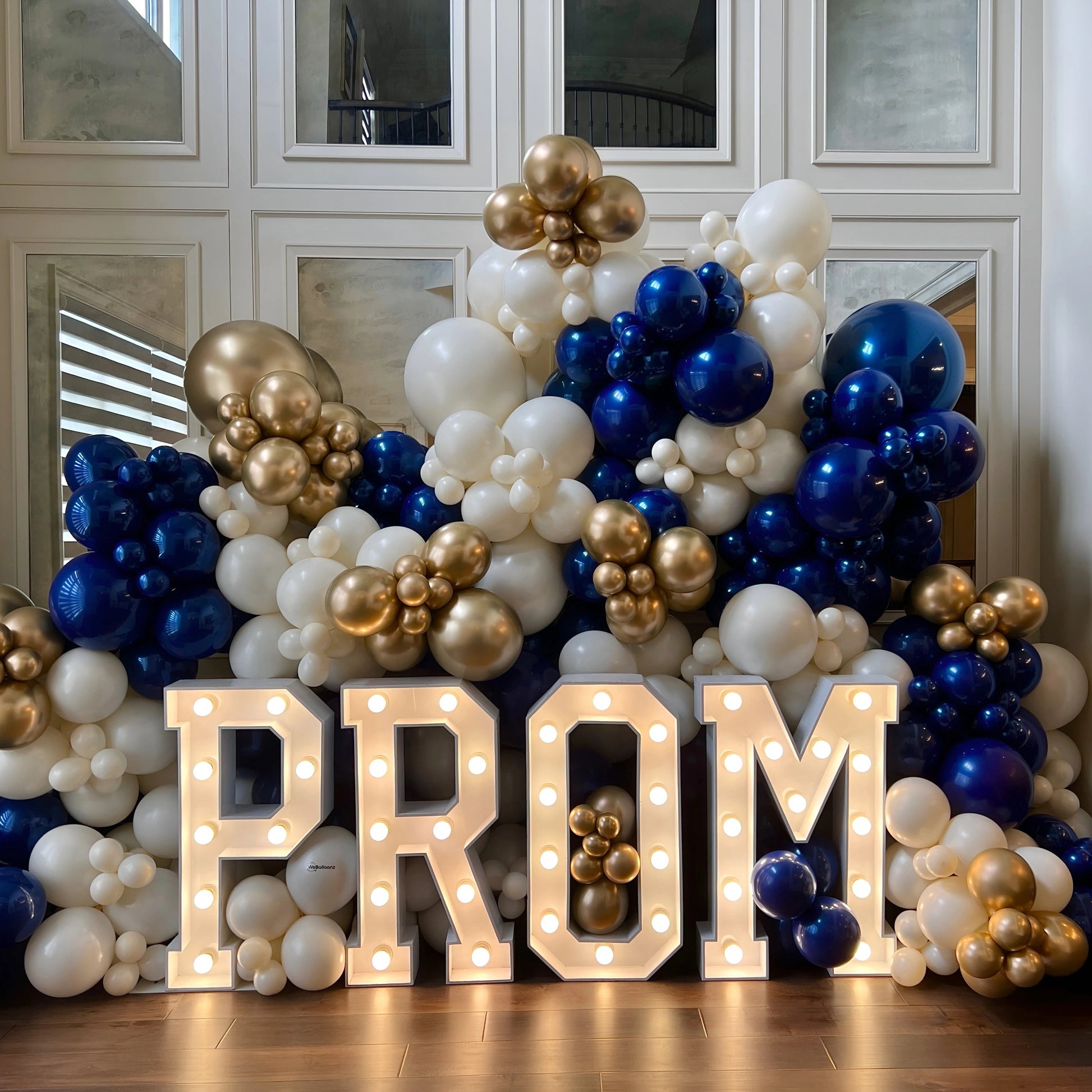 Large Prom Letters PROM Marquee Letter Installation | 14ft Luxury Balloon Backdro – WeBalloonz