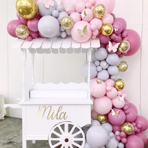 BALLOON GARLAND WITH SUGAR CART  $850